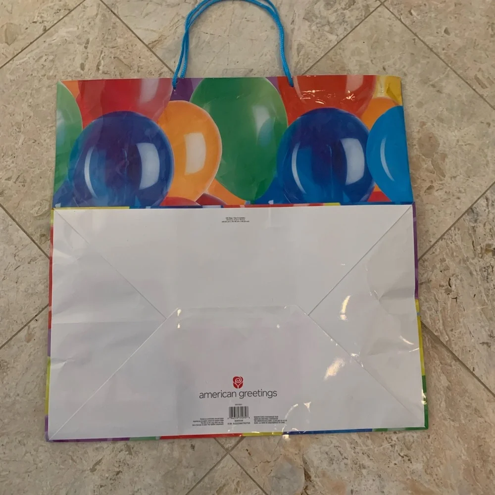 Preowned American Greetings Gigantic Colorful Gift Bag For all Occasions 19.5”
